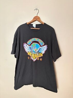 VAN HALEN Tour of the World 1984 vintage band tee Delta Pro Weight t-shirt 2 XL